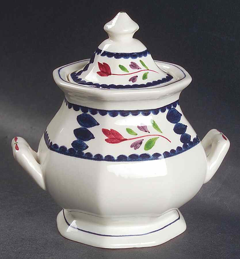 Lancaster Sugar Bowl & Lid by Adams China-1