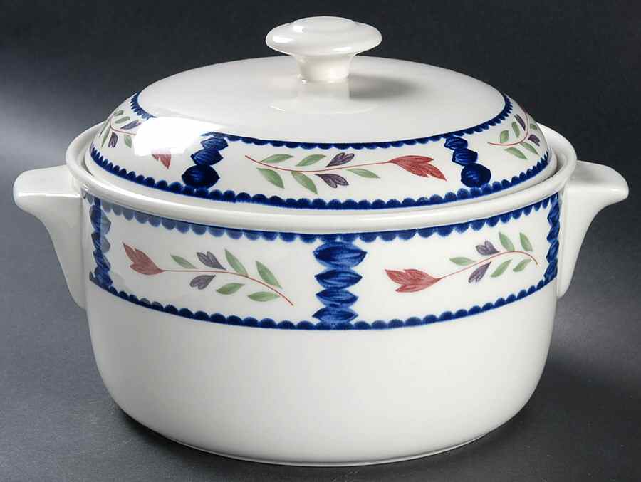 Lancaster 2 Qt Round Covered Casserole by Adams China-1