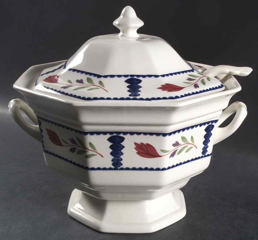 Lancaster Tureen & Lid w/Ladle by Adams China-1