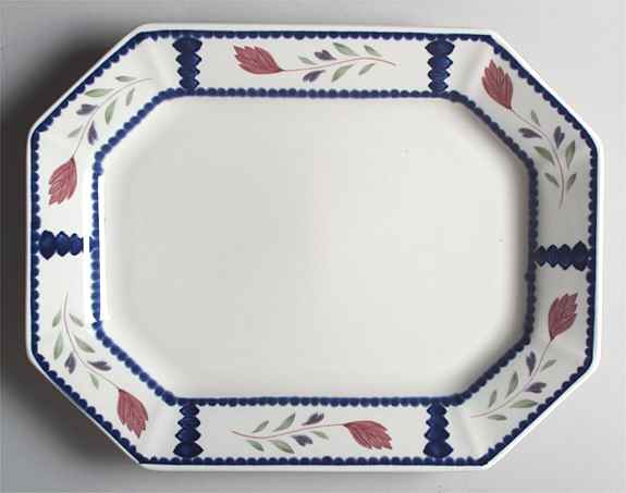 Lancaster 14" Oval Serving Platter by Adams China-1