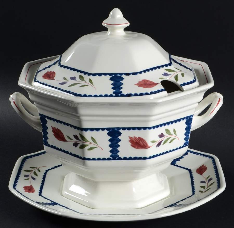 Lancaster Tureen & Lid w/Underplate by Adams China-1