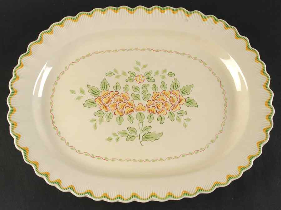 Lancaster (Titianware) 16" Oval Serving Platter by Adams China-1