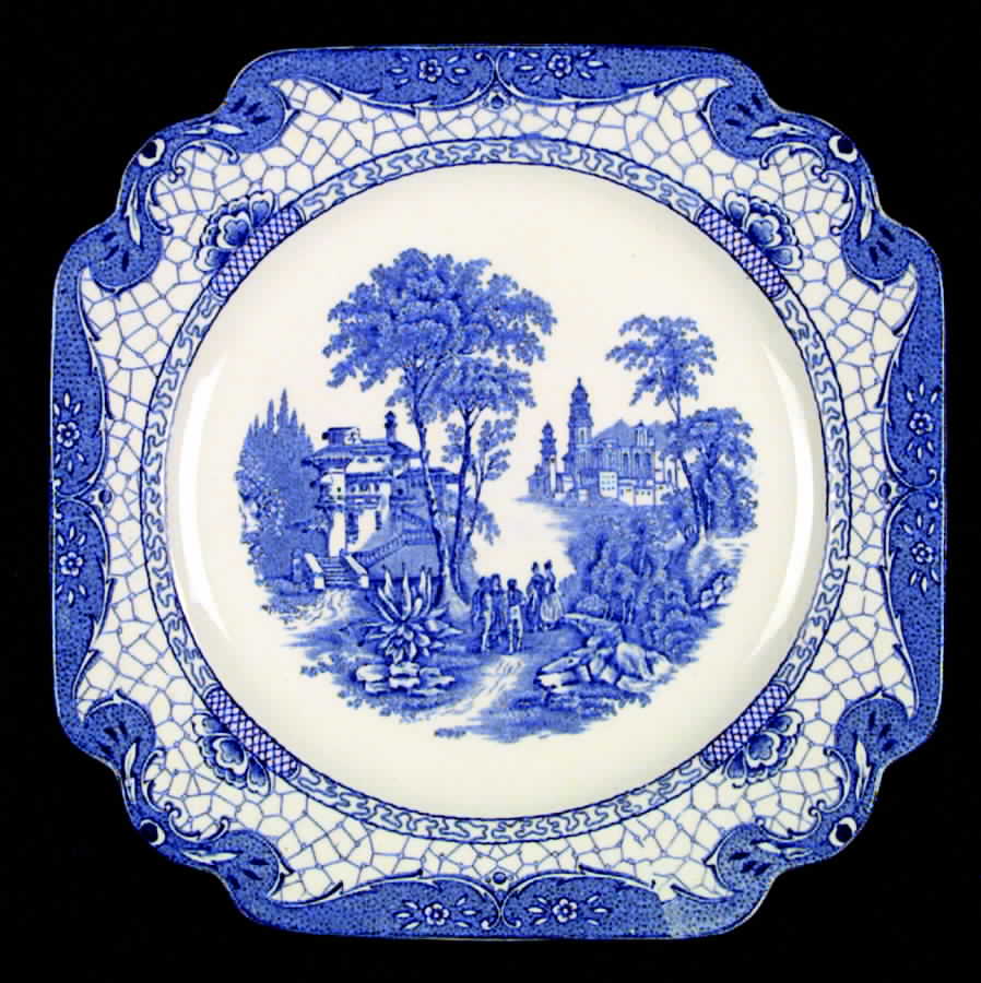 Landscape (Blue & White) Dinner Plate by Adams China-1
