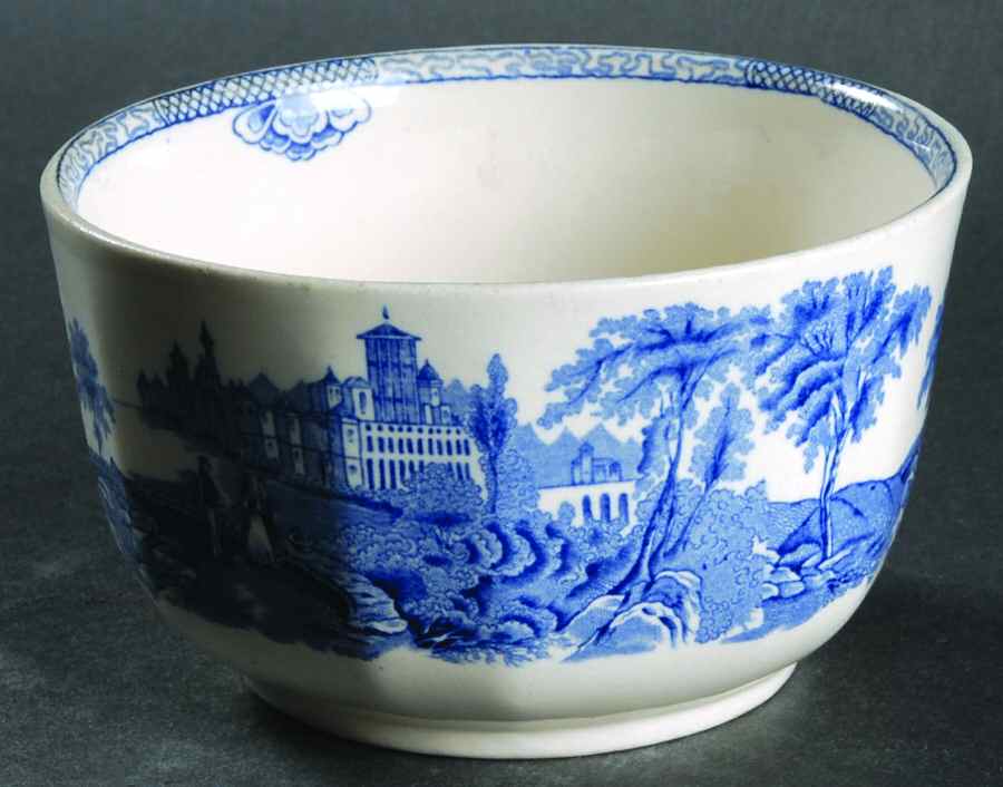 Landscape (Blue & White) Cranberry Bowl by Adams China-1