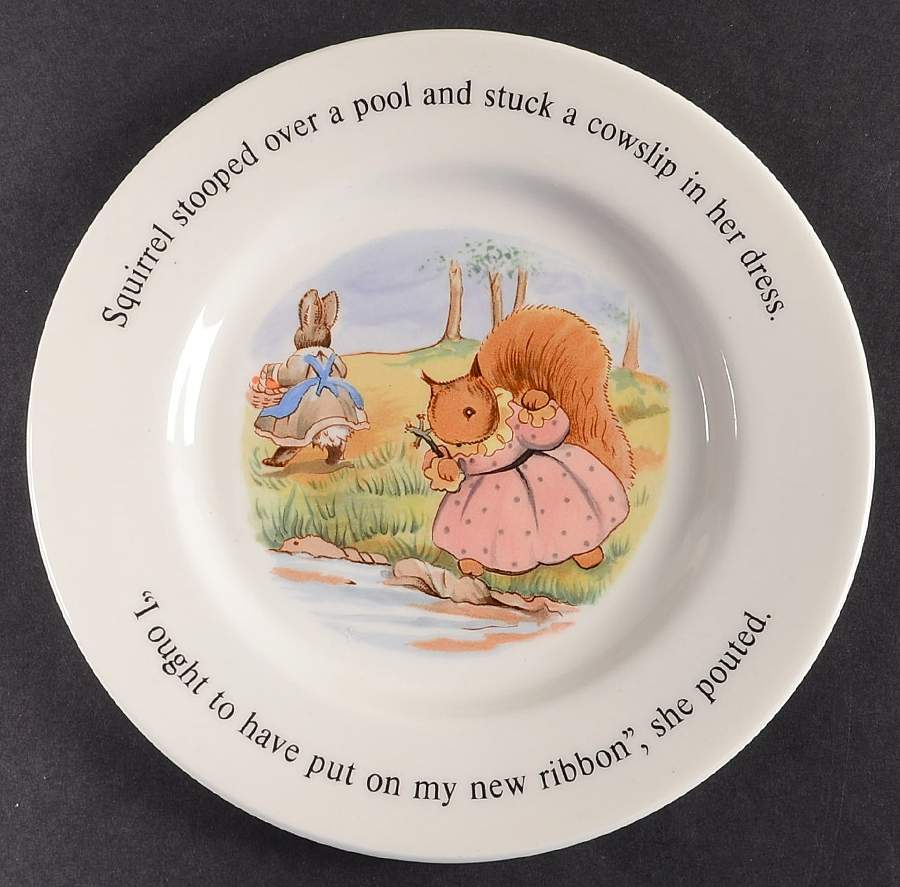 Little Grey Rabbit & Her Friends Child's Plate by Adams China-1