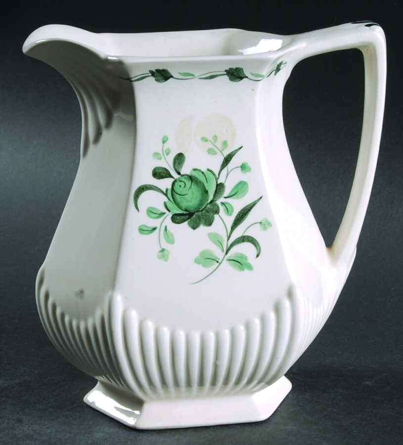 Lincoln (Green Vine on Rim) 32 Oz Pitcher by Adams China-1