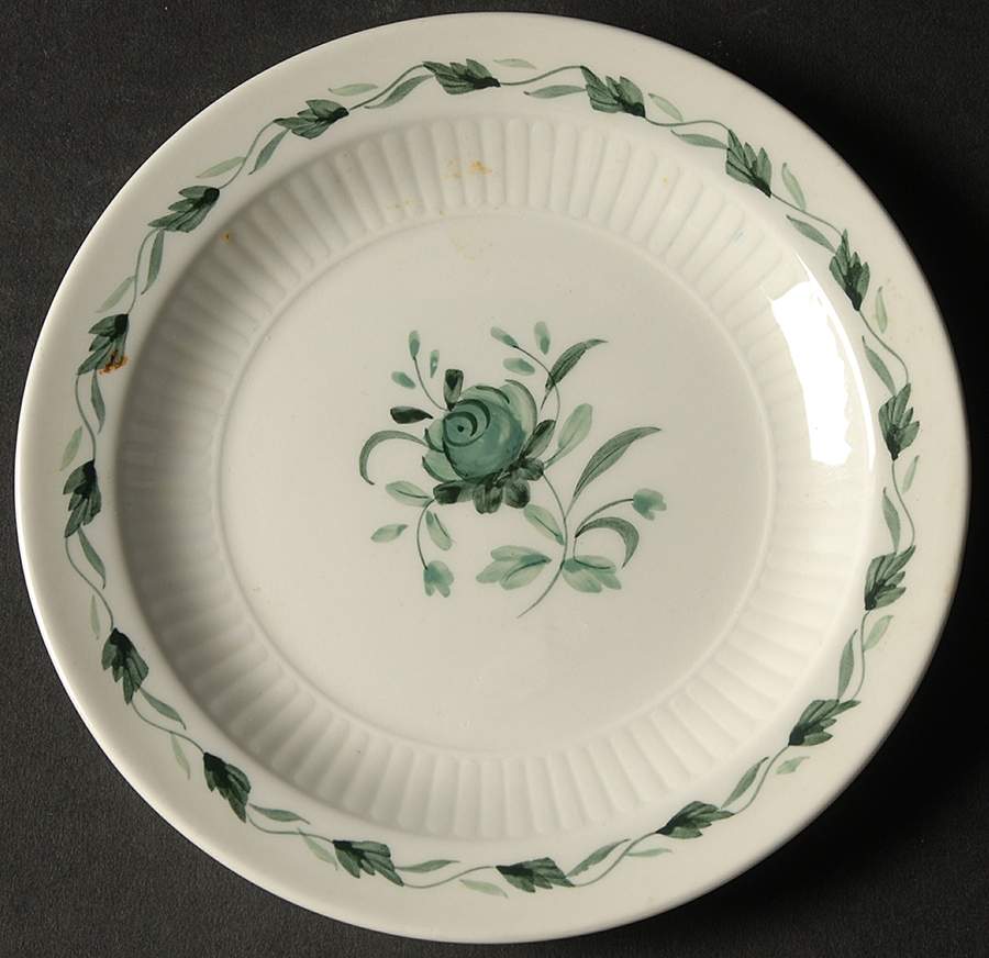 Lincoln (Green Vine on Rim) Bread & Butter Plate by Adams China-1