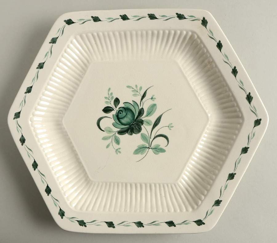 Lincoln (Green Vine on Rim) Underplate for Tureen by Adams China-1