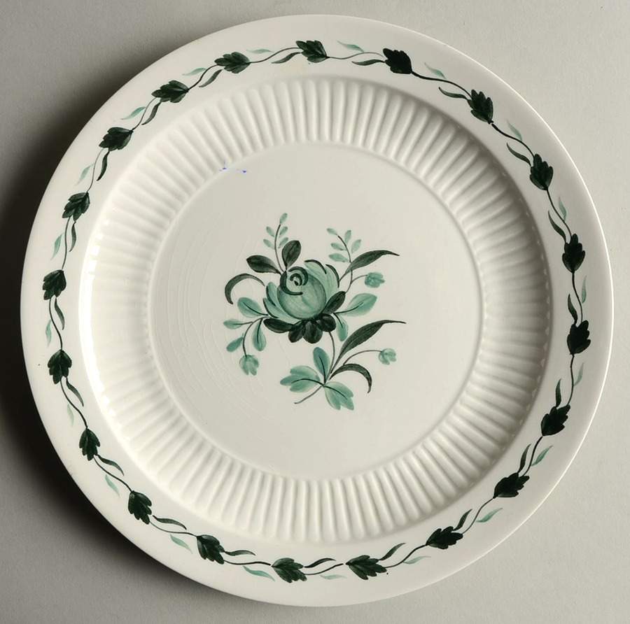 Lincoln (Green Vine on Rim) Luncheon Plate by Adams China-1
