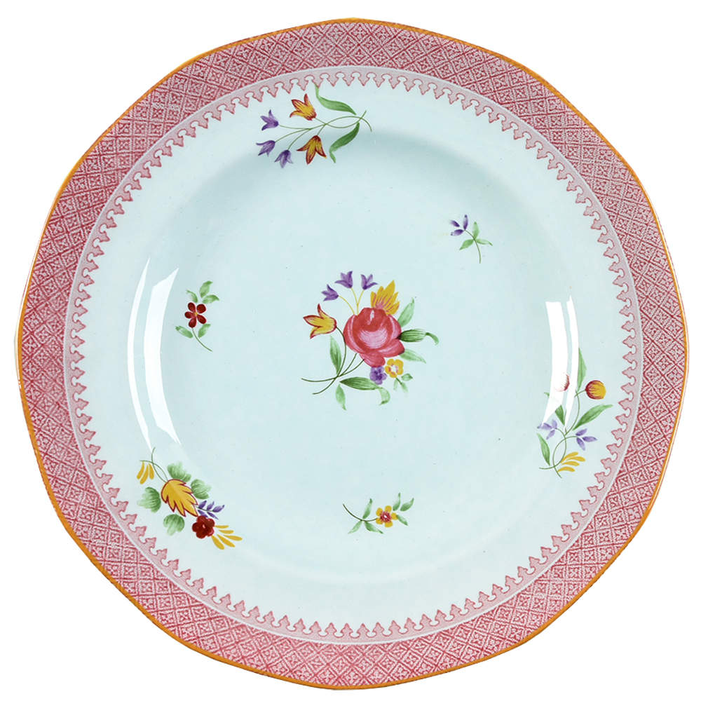 Lowestoft (Newer Backstamp) Salad Plate by Adams China-1