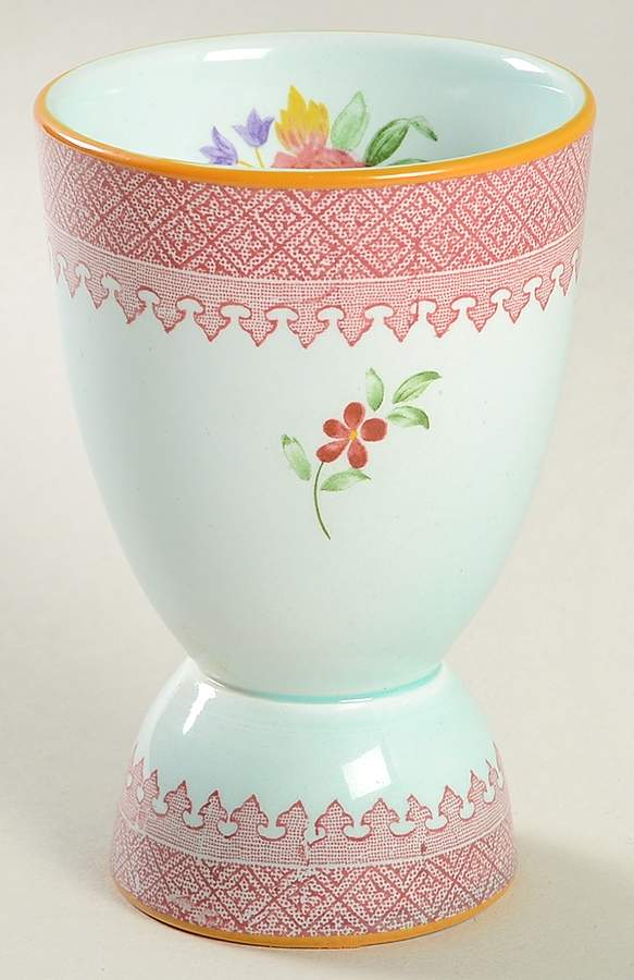 Lowestoft (Newer Backstamp) Double Egg Cup by Adams China-1