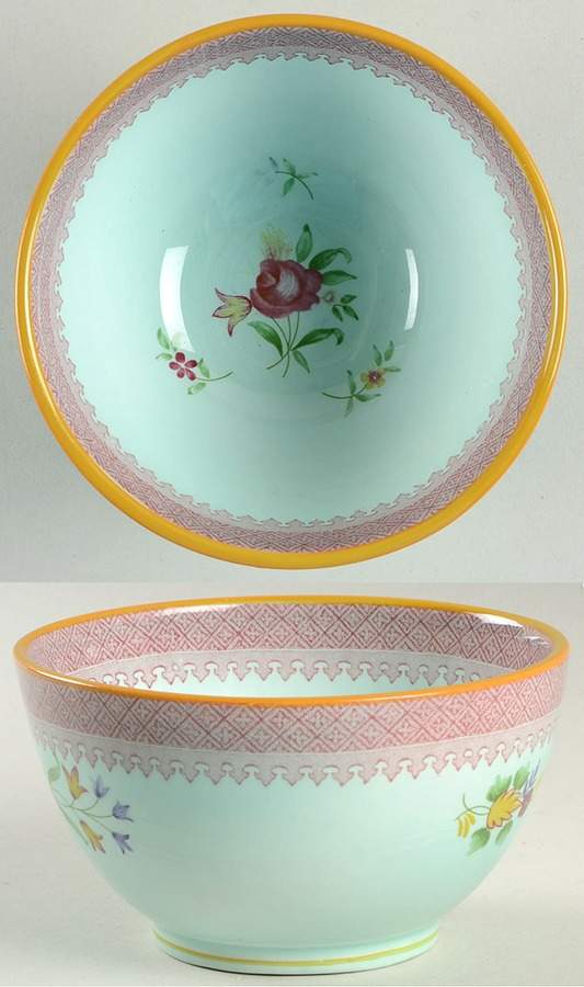 Lowestoft (Newer Backstamp) Open Rice/Sugar Bowl by Adams China-1
