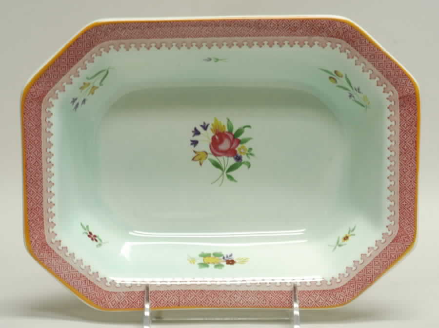 Lowestoft (Newer Backstamp) 9" Oval Vegetable Bowl by Adams China-1