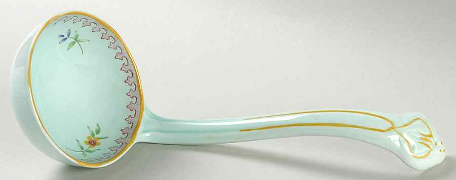 Lowestoft (Newer Backstamp) Solid Piece Sauce Ladle by Adams China-1