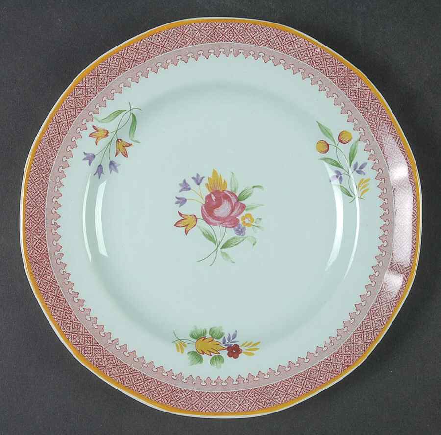 Lowestoft (Newer Backstamp) Dessert/Pie Plate by Adams China-1