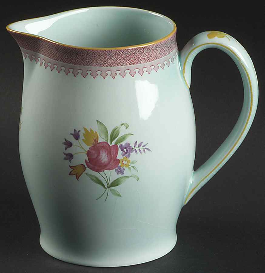 Lowestoft (Newer Backstamp) 28 Oz Pitcher by Adams China-1