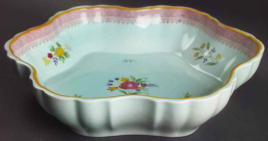 Lowestoft (Newer Backstamp) Large Melon Bowl by Adams China-1