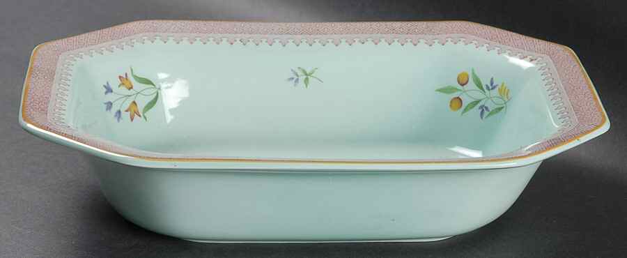 Lowestoft (Newer Backstamp) 10" Oval Vegetable Bowl by Adams China-1