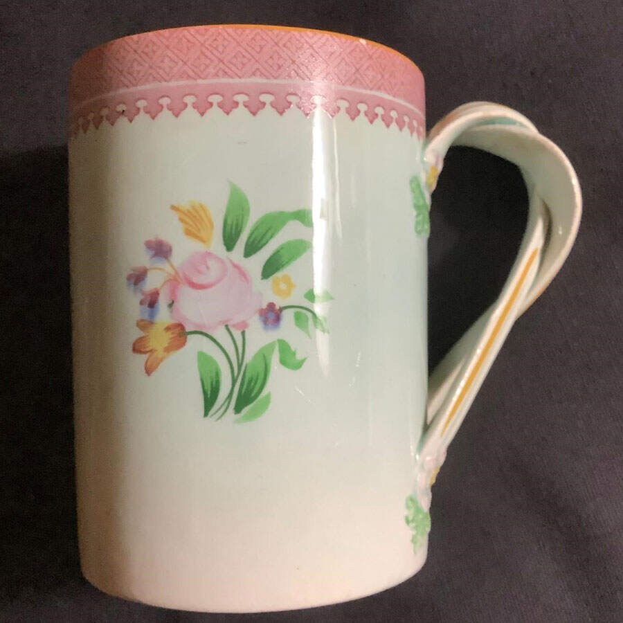 Lowestoft (Older Backstamp) Tankard by Adams China-1