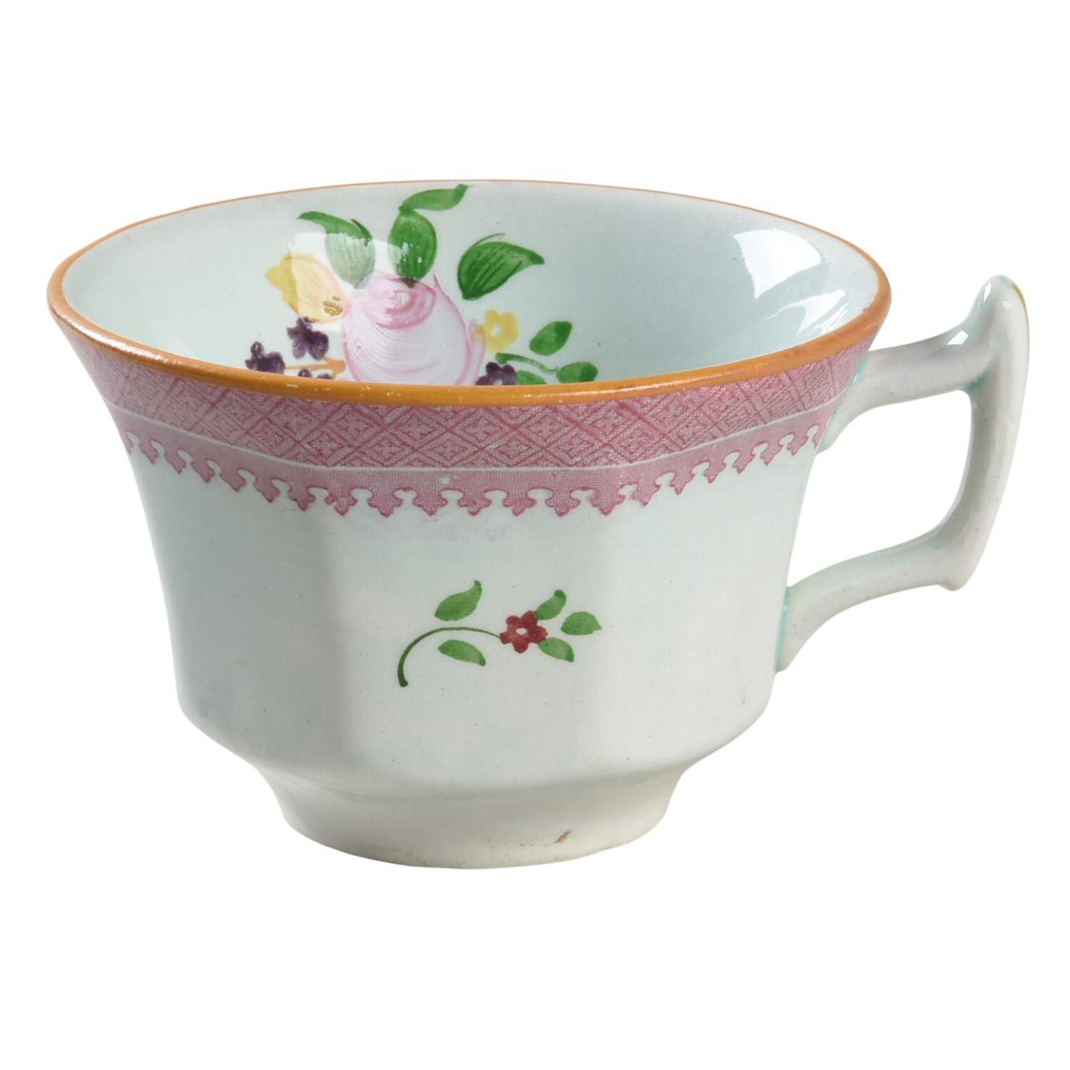 Lowestoft (Older Backstamp) Oversized Cup by Adams China-1
