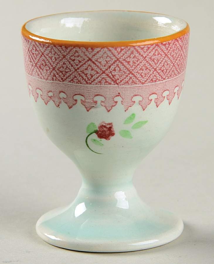 Lowestoft (Older Backstamp) Single Egg Cup by Adams China-1