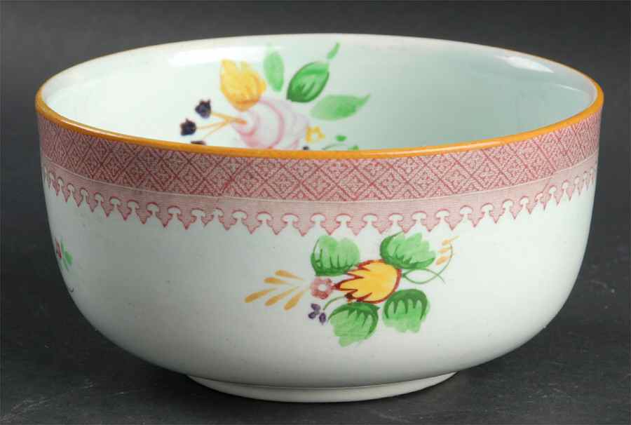 Lowestoft (Older Backstamp) Individual Salad Bowl by Adams China-1