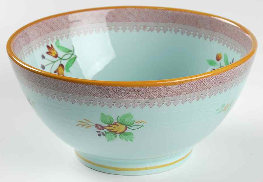Lowestoft (Older Backstamp) 7" Round Vegetable Bowl by Adams China-1