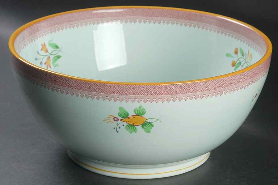 Lowestoft (Older Backstamp) 10" Chinese Bowl by Adams China-1