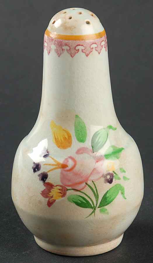 Lowestoft (Older Backstamp) Pepper Shaker by Adams China-1