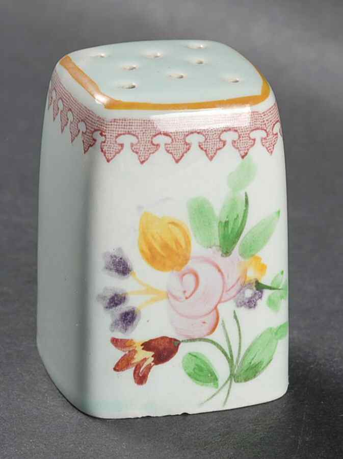 Lowestoft (Older Backstamp) Pepper Shaker by Adams China-1
