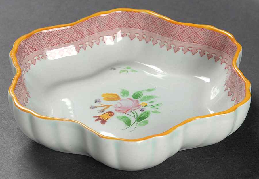 Lowestoft (Older Backstamp) 6" Melon Bowl by Adams China-1
