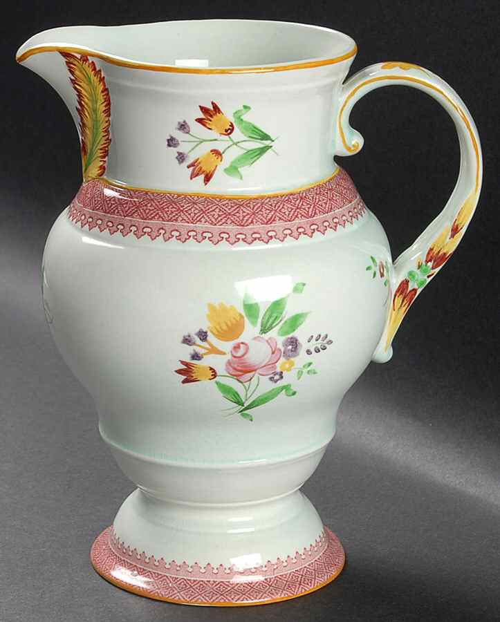 Lowestoft (Older Backstamp) 32 Oz Pitcher by Adams China-1