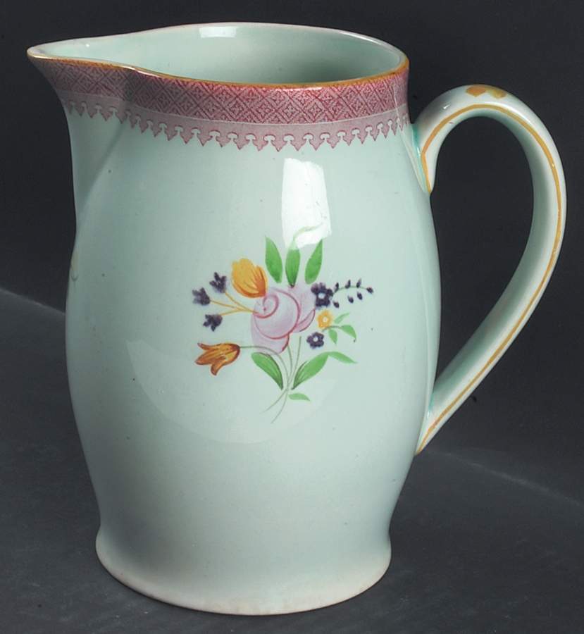 Lowestoft (Older Backstamp) 32 Oz Pitcher by Adams China-1