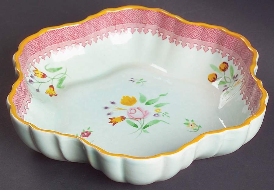 Lowestoft (Older Backstamp) Small Melon Bowl by Adams China-1