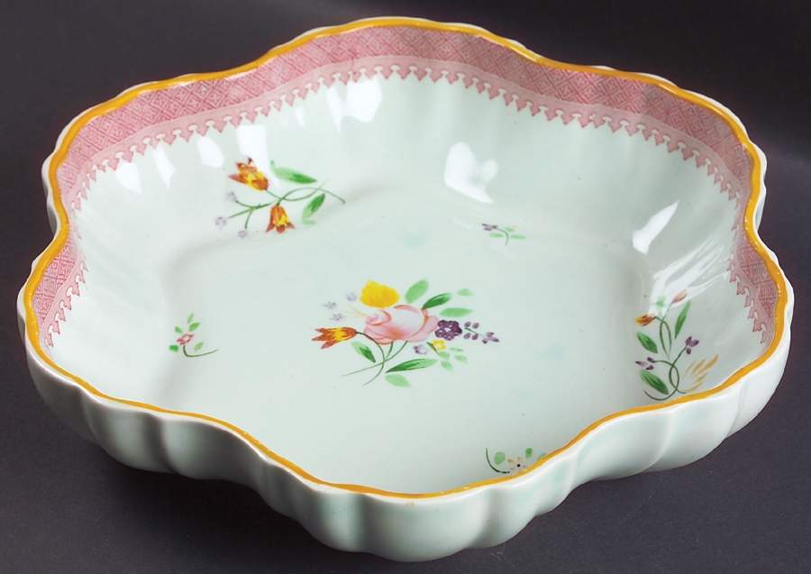 Lowestoft (Older Backstamp) Medium Melon Bowl by Adams China-1
