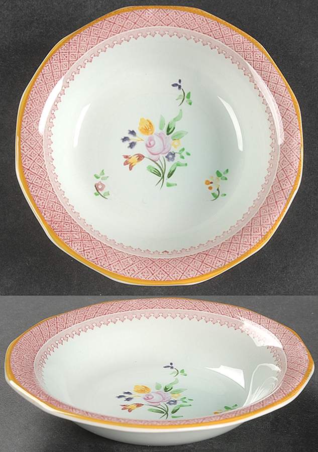 Lowestoft (Older Backstamp) Fruit/Dessert (Sauce) Bowl by Adams China-1