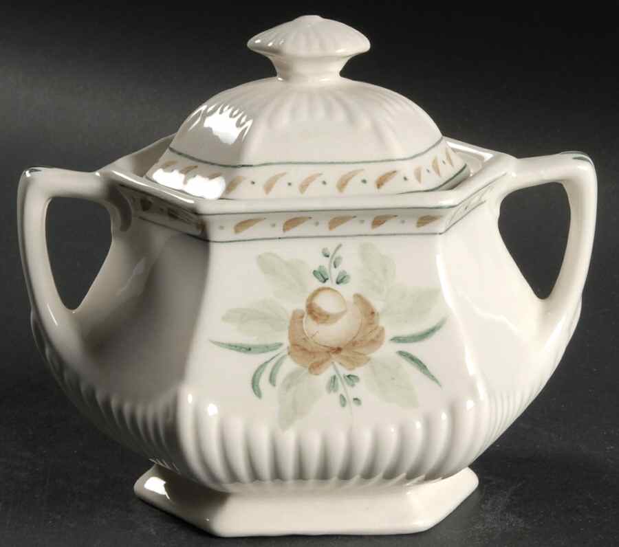 Madeleine Sugar Bowl & Lid by Adams China-1