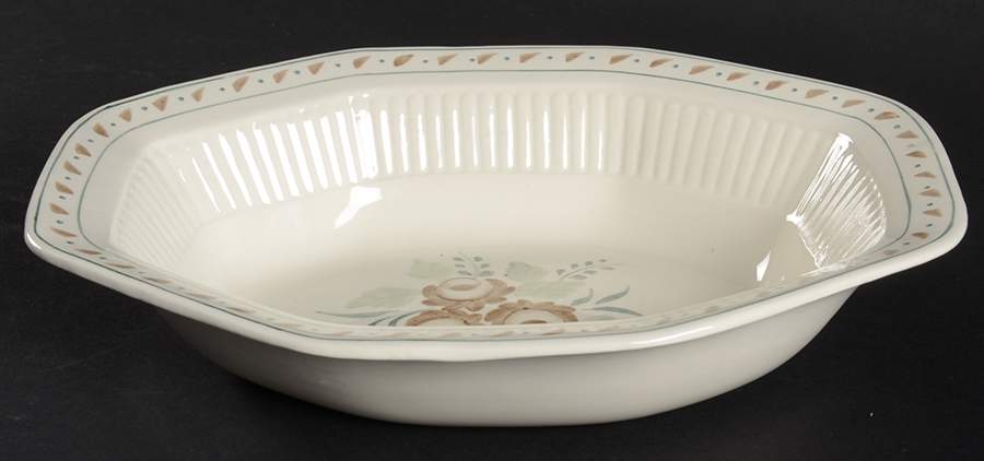 Madeleine 9" Oval Vegetable Bowl by Adams China-1