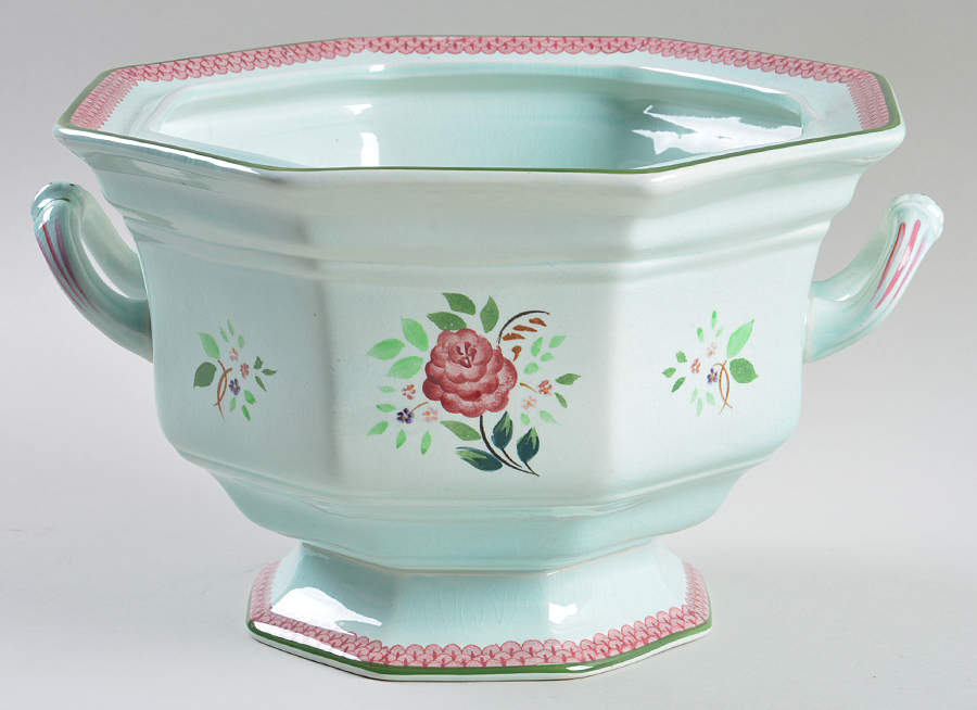 Mandalay Green Tureen No Lid by Adams China-1