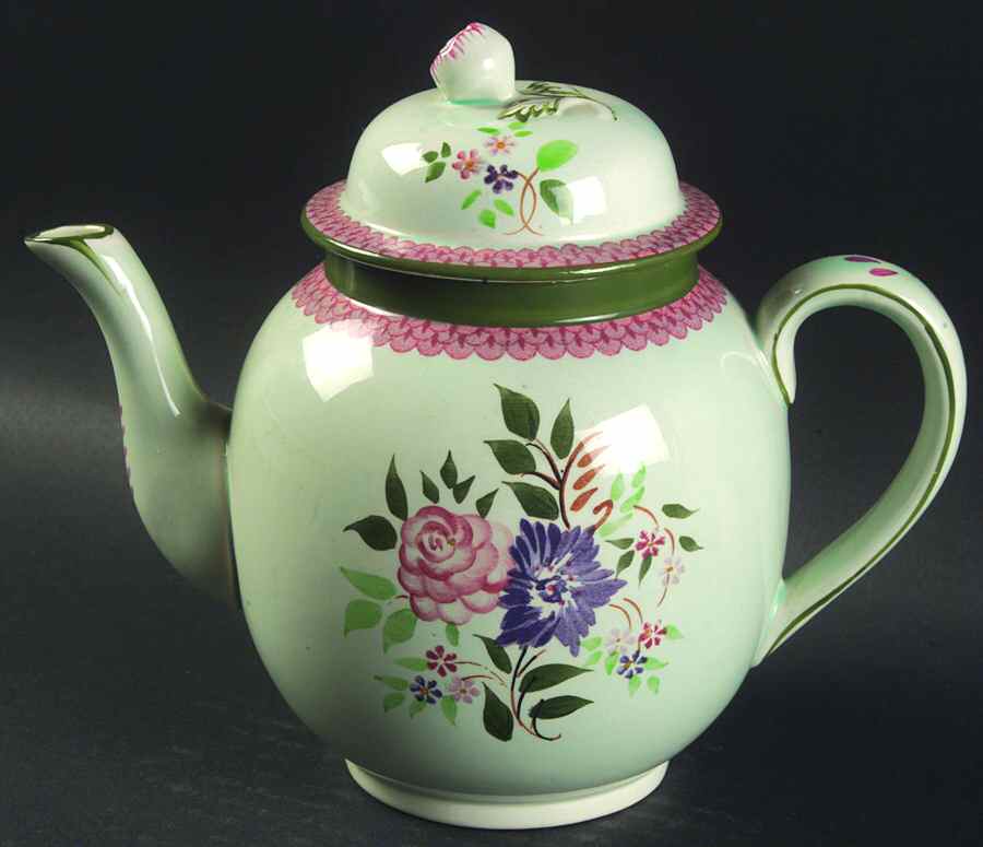 Mandalay Green Teapot & Lid by Adams China-1
