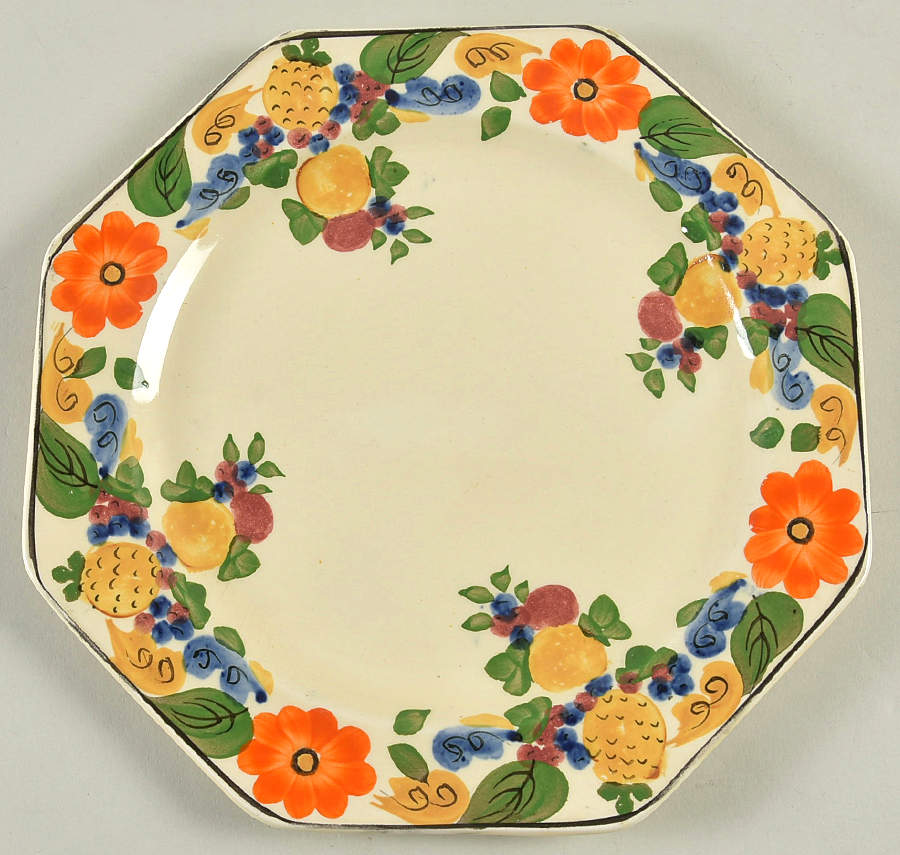 Maytime Octagonal Luncheon Plate by Adams China-1