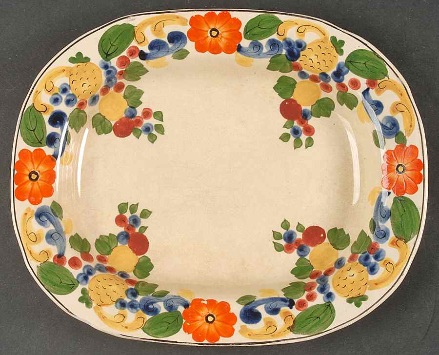 Maytime 9" Oval Serving Platter by Adams China-1