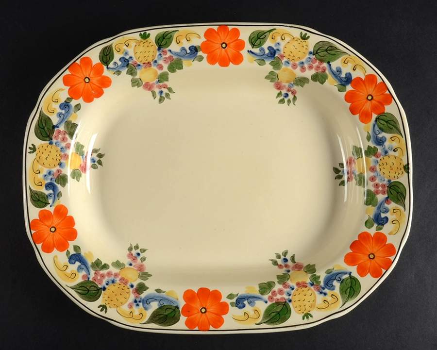 Maytime 13" Oval Serving Platter by Adams China-1
