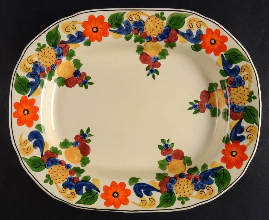 Maytime 11" Oval Serving Platter by Adams China-1