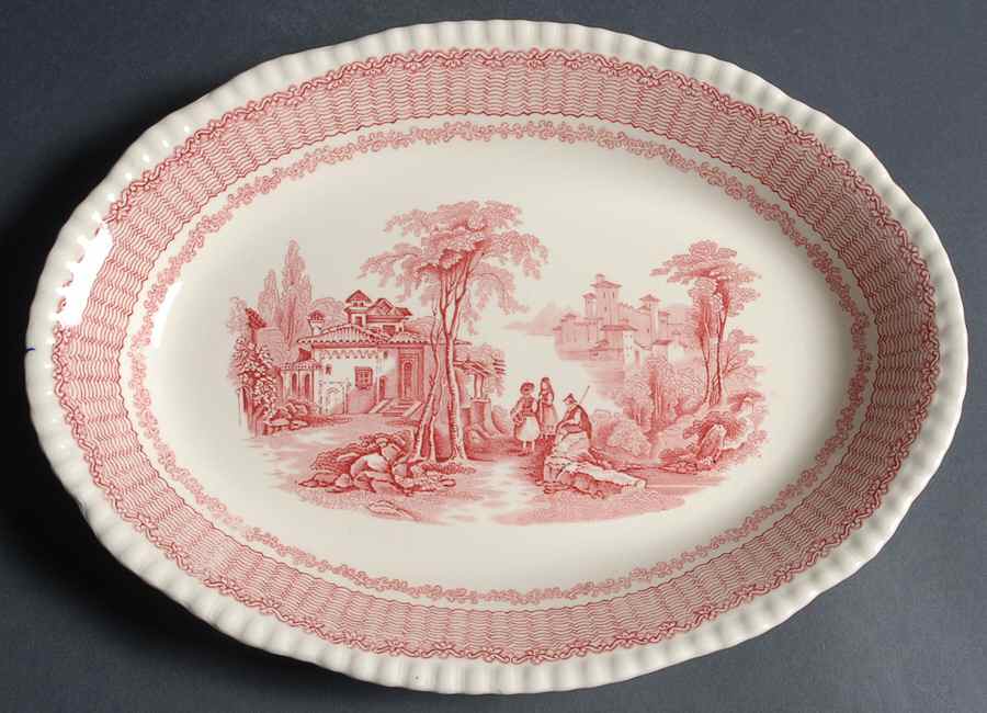 Mazara 12" Oval Serving Platter by Adams China-1