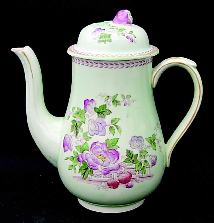 Metz Newer Backstamp Coffee Pot & Lid by Adams China-1