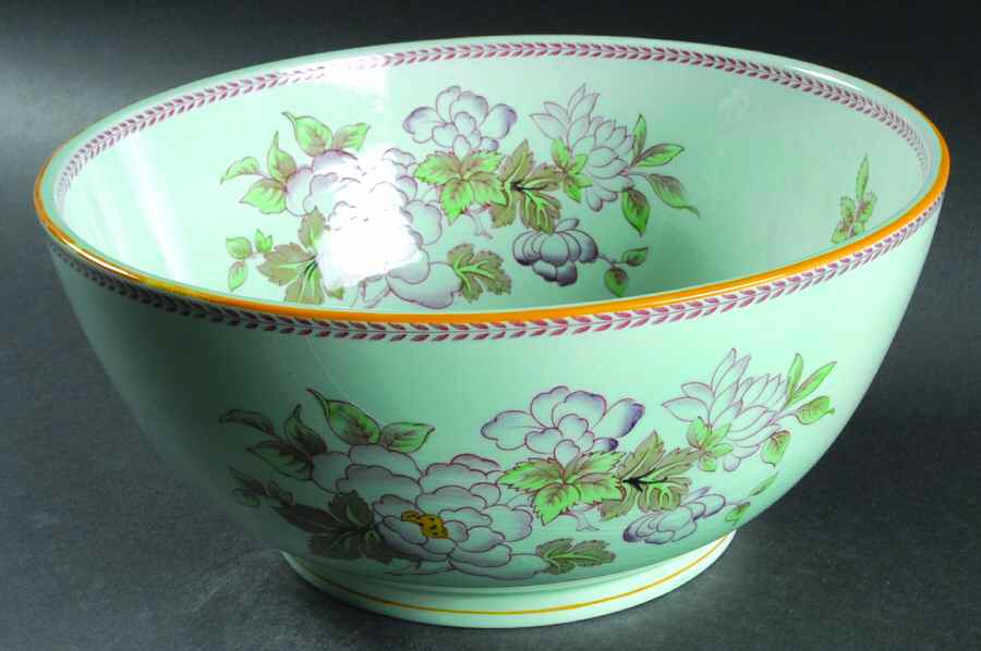 Metz Newer Backstamp Large Fruit Bowl by Adams China-1