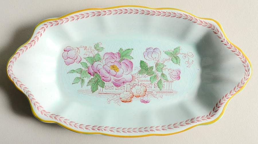 Metz Newer Backstamp Relish/Gravy Underplate by Adams China-1