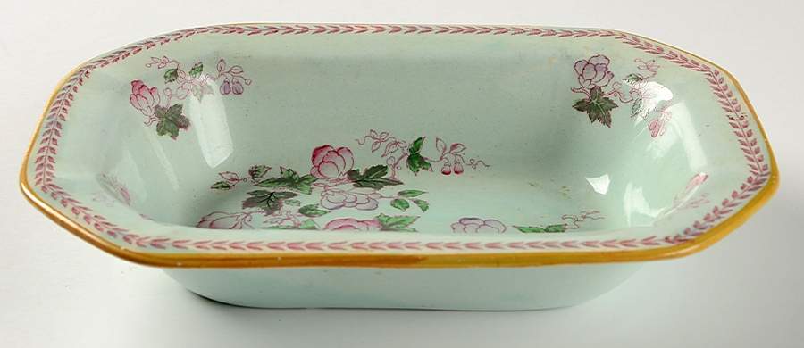 Metz Older Backstamp 8" Oval Vegetable Bowl by Adams China-1
