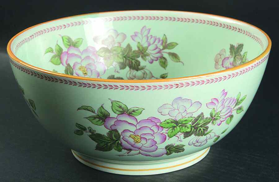 Metz Older Backstamp 11" Large Salad Serving Bowl by Adams China-1
